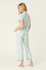 Lavender Whimsy Cool Cat Cropped PJ Set PJ Set