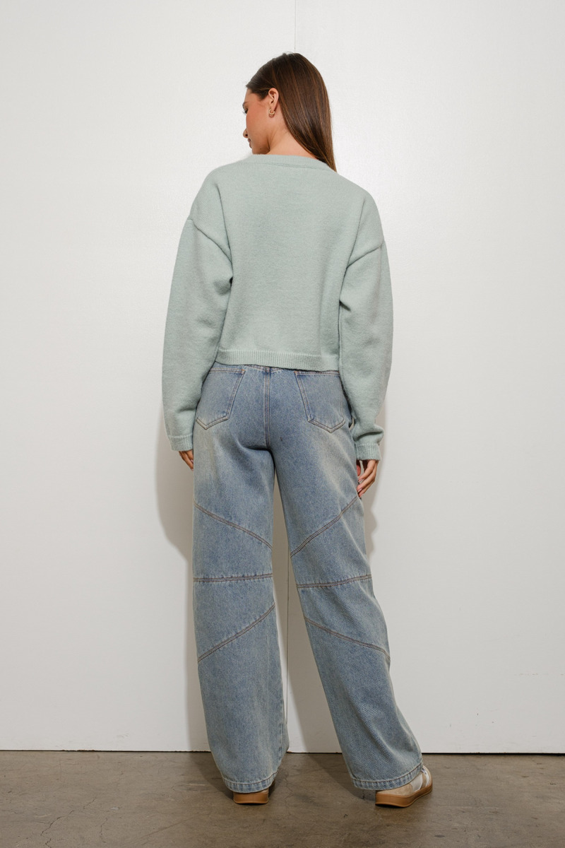 Light Gray Merry Martini Sweater Sweater