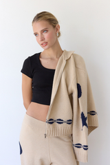 Light Gray Harvest Zip Sweater Jacket Jacket