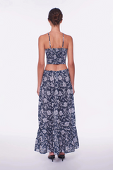 White Smoke Riley Maxi Skirt  in Concha Cay Maxi Skirt