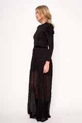 Black Mia Skirt Maxi Skirt