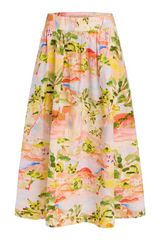 White Smoke Kit Skirt in Sierra Midi Skirt