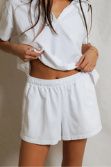 Gray Liz Tennessee Jersey Pull On Short Shorts