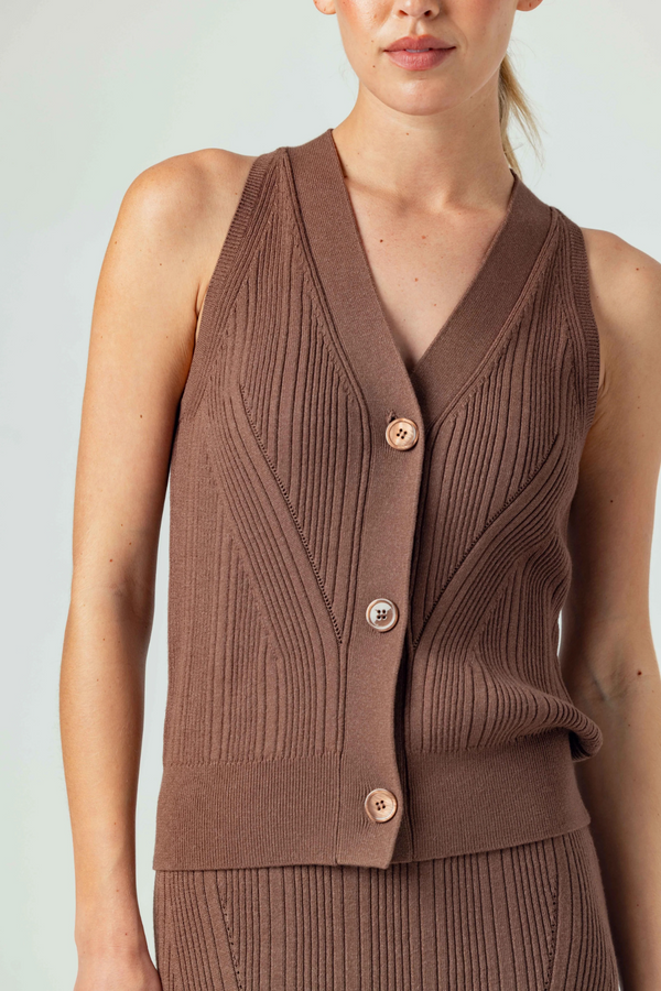Dim Gray Ziva Vest Vest