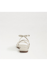 Lavender Ellina Strappy Sandal | Ivory Leather Sandal