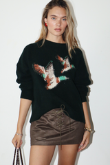 Light Gray Where The Ducks Go Sweater Sweater
