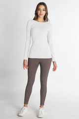 Light Gray Kell Long Sleeve Top Top