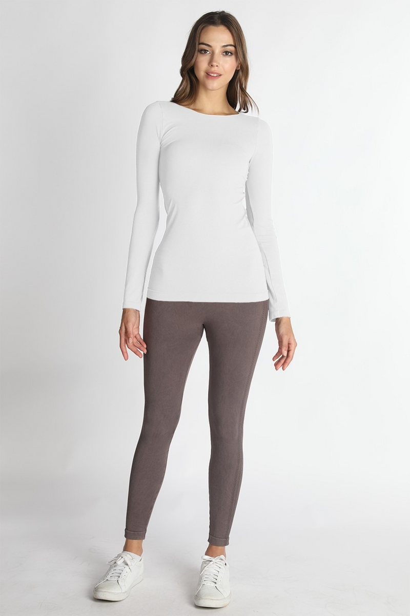 Light Gray Kell Long Sleeve Top Top