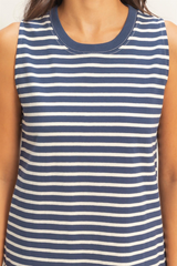 Gray Carson Striped Mini Dress Mini Dress