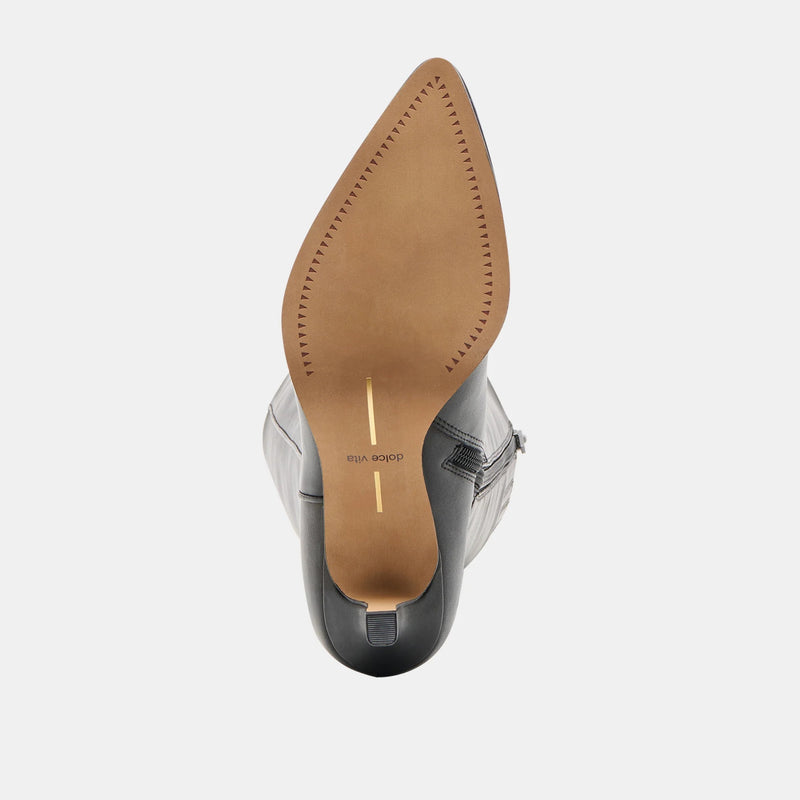 White Smoke Aldy Boot Heel