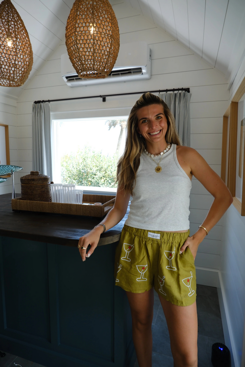 Dark Slate Gray Martini Shorts Short