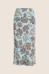 The Jojo Skirt in Sky Paisley Floral