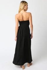 Black Babette Linen Maxi maxi dress