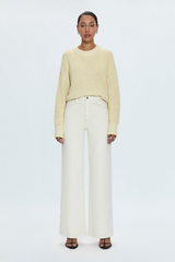 Lavender Lana High Rise Ultra Wide Leg Jean | Ecru Jeans