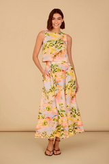 Tan Kit Skirt in Sierra Midi Skirt
