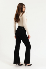 White Smoke Sunset High Rise Flare | After Party Pant