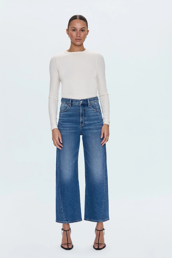 Lavender Kyra High Rise Bowed Ankle | SOHO Jeans