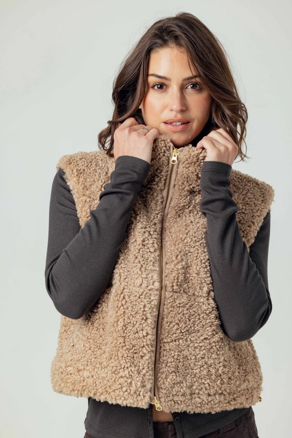 Gray Cecily Vest Vest