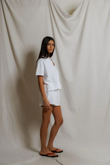 Gray Liz Tennessee Jersey Pull On Short Shorts