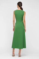 Sea Green Blossom Tea Length Dress Formal Dress