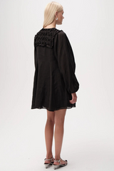 Lavender Chaney Long Sleeve Linen Mini Dress Mini Dress