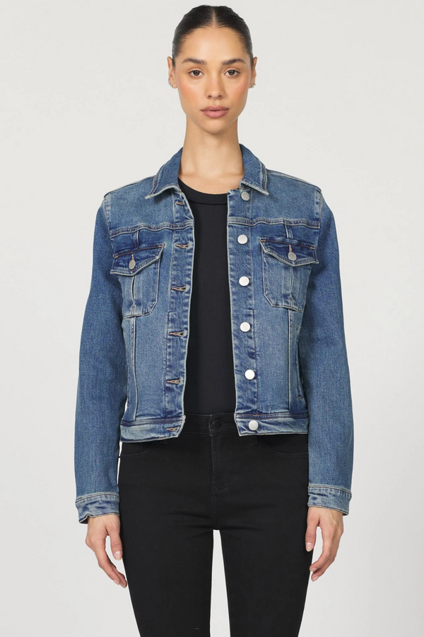 Light Gray Ainsley Denim Jacket Denim Jacket