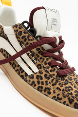White Smoke Fez Sneaker | Leopard Sneaker