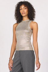 Dark Slate Gray Pamela Foil Tank Tank