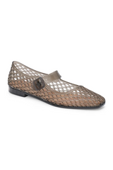 White Smoke Vicky Mary Jane Flat Shoe