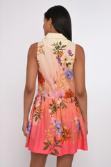 Lavender Sierra Mini Dress in  Splendor In The Garden Print Mini Dress