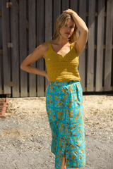 Dark Gray Iris Crochet Top Top