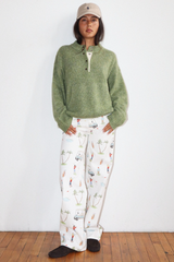 Lavender Off Duty Two Toned Pullover Sweater