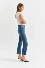 Lavender Shy Girl High Rise Crop Flare | Influencer Jeans