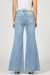 Lavender Hendrix Mid High Rise Wide Leg Jean | Hillcress Jeans