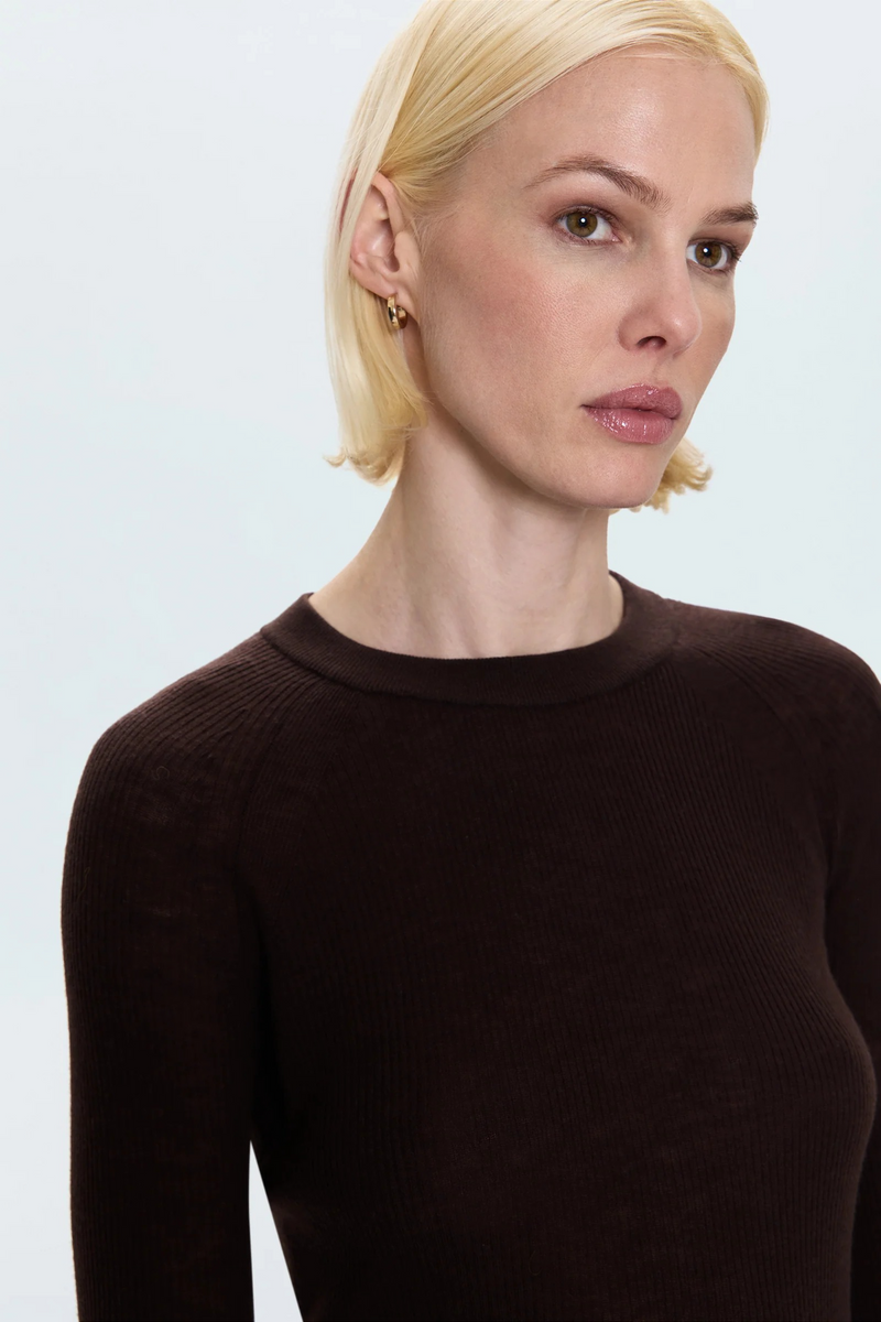 Light Gray Juno Feather Weight Sweater Top