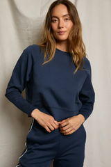 Dark Slate Gray Nell Travel Raglan Sweatshirt Sweatshirt