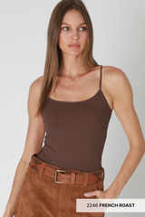 Light Gray Tayna Long Cami Tank Top
