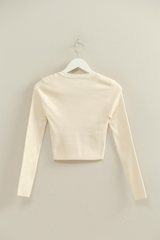 Light Gray Ragan V Neck Top Top