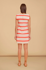 Tan Crew Dress in Beacon Stripe Mini Dress