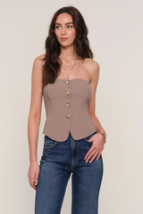 Light Gray Anita Top Top
