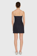 Lavender Olivette Dress in Navy/Ivory Mini Dress