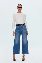Lavender Kyra High Rise Bowed Ankle | SOHO Jeans