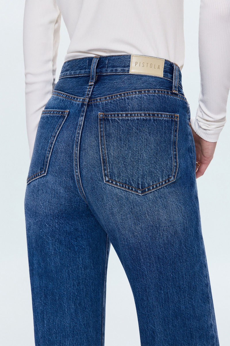 Dark Slate Gray Cassie Crop Super High Rise Straight Jean | Fairview Jeans