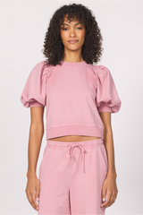 Lavender Melina Puff Sleeve Top Top