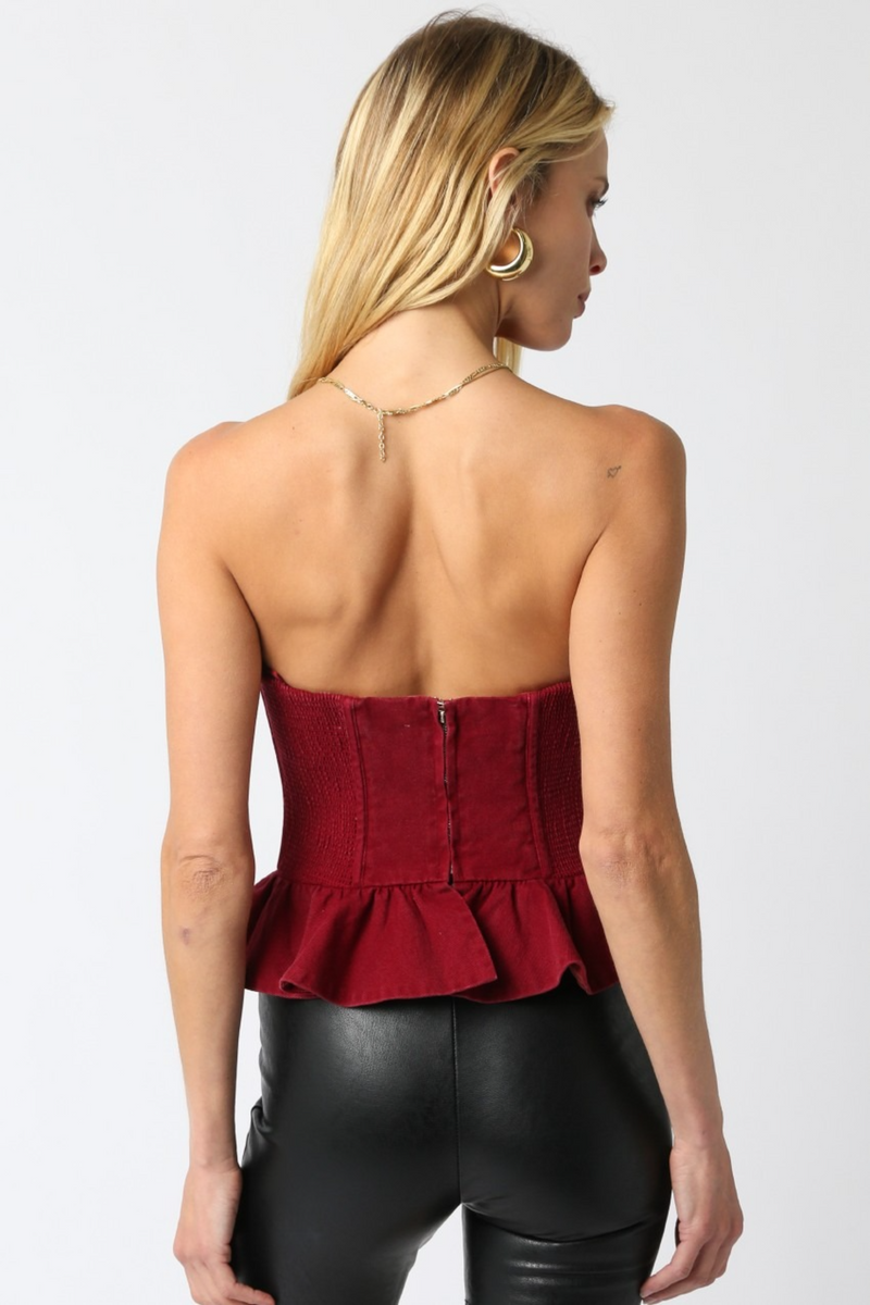 Antique White Lynn Corset Top Top
