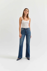 Lavender The Heartbreaker Mid Rise Flare | Influencer Jeans