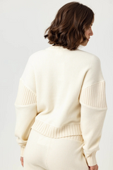 Antique White Senette Pullover Sweater