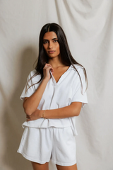 Gray Charlie Tennessee Jersey Collared Tee Top