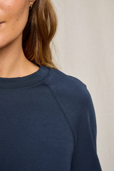 Dark Slate Gray Nell Travel Raglan Sweatshirt Sweatshirt