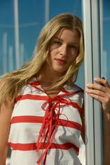 Sea Green Crew Dress in Beacon Stripe Mini Dress